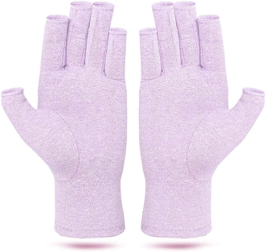 ZEPOHCK Arthritis Compressions Gloves, Relieve Pain for Rheumatoid, RSI, Carpal Tunnel, Hand Gloves for Dailywork, Hands and Joints Pain Relief for Women and Men (Khaki, M)