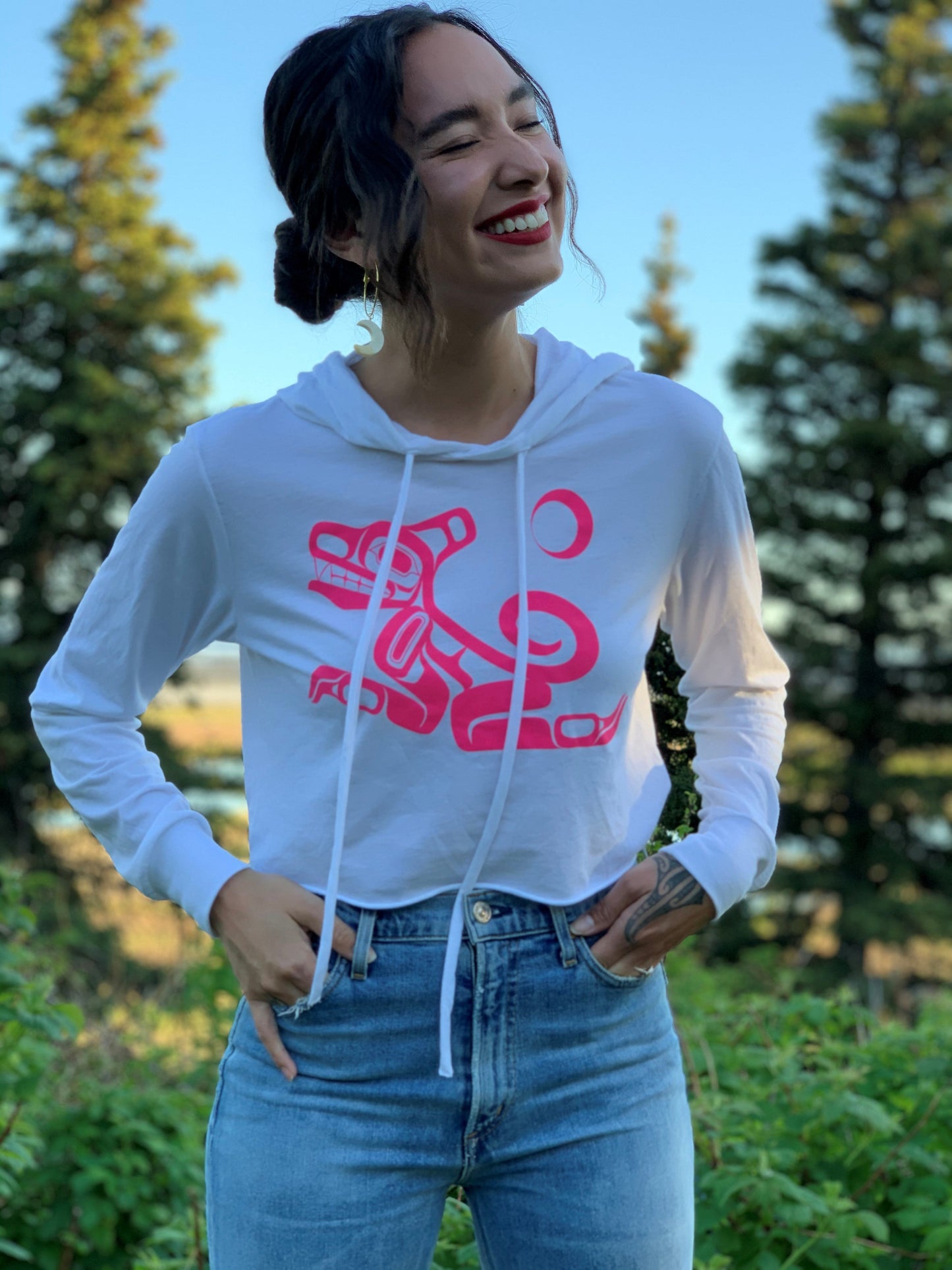 Women's Wolf Cropped Hoody