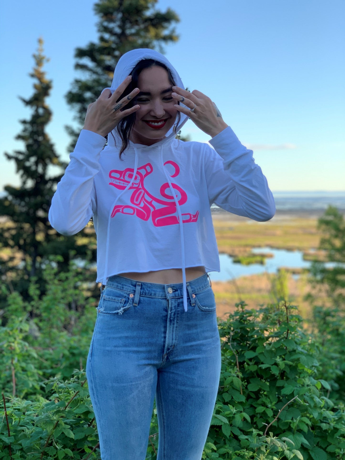 Women's Wolf Cropped Hoody