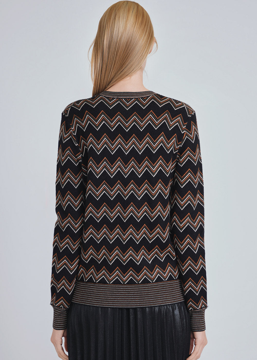 Zigzag Knit Sweater
