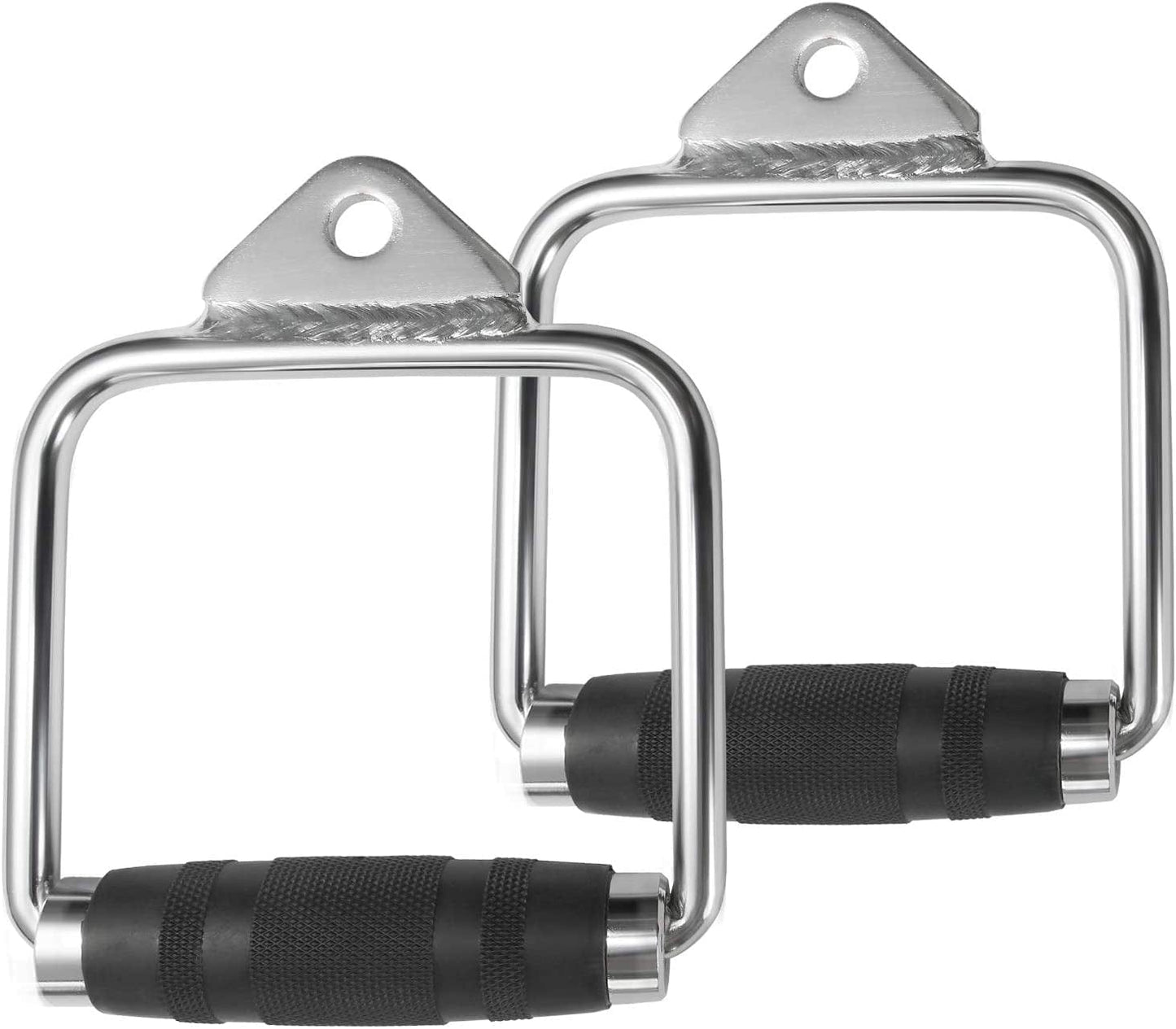 A2ZCARE Combo LAT Pull down Attachment - Cable Machine Accessories for Home Gym with Multi Option: V-Handle, Tricep Rope, D-Handle, V-Shaped Bar, Curl Bar and Rotating Bar