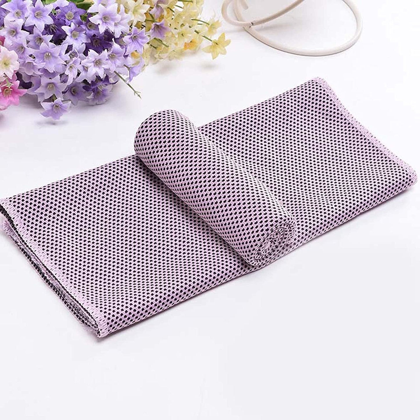 VARWANEO Sports Towel Cold Feeling Cool Outdoor Fitness Sports Cold Towel Quick Cooling, Dark Blue, 12X31.5In