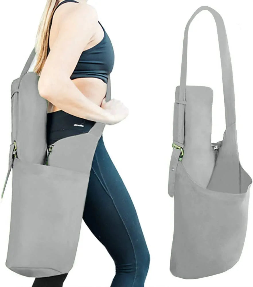 Rimsports XL Hoodie Yoga Mat Bag with Strap - Yoga Bags and Carriers Fits All Your Stuff - Unique Design Yoga Gym Bag with Yoga Mat Holder - Patented Yoga Mat Straps for Carrying