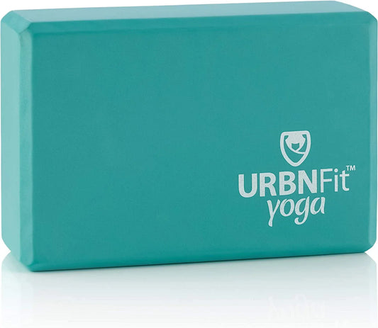 Urbnfit Yoga Block - 1PC - Moisture Resistant High Density EVA Foam Block - Improve Balance and Flexibility Perfect for Home or Gym - Free PDF Workout Guide