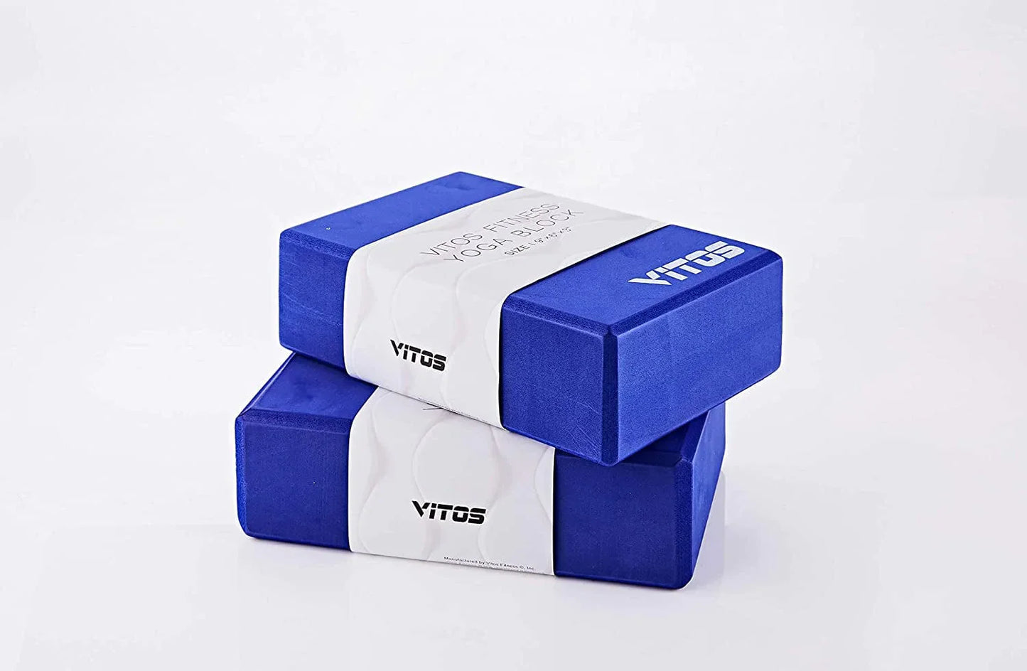Vitos Fitness Yoga Block High Density EVA Foam Block | Support and Deepen Poses, Improve Strength and Aid Balance and Flexibility Lightweight Odor Resistant Moisture Water Proof
