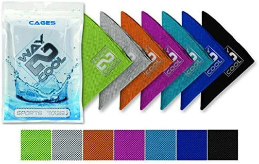 Way 2 Cool Mesh Cooling Towel, Running, Swimming, Yoga, Fitness, Pilates, Golf