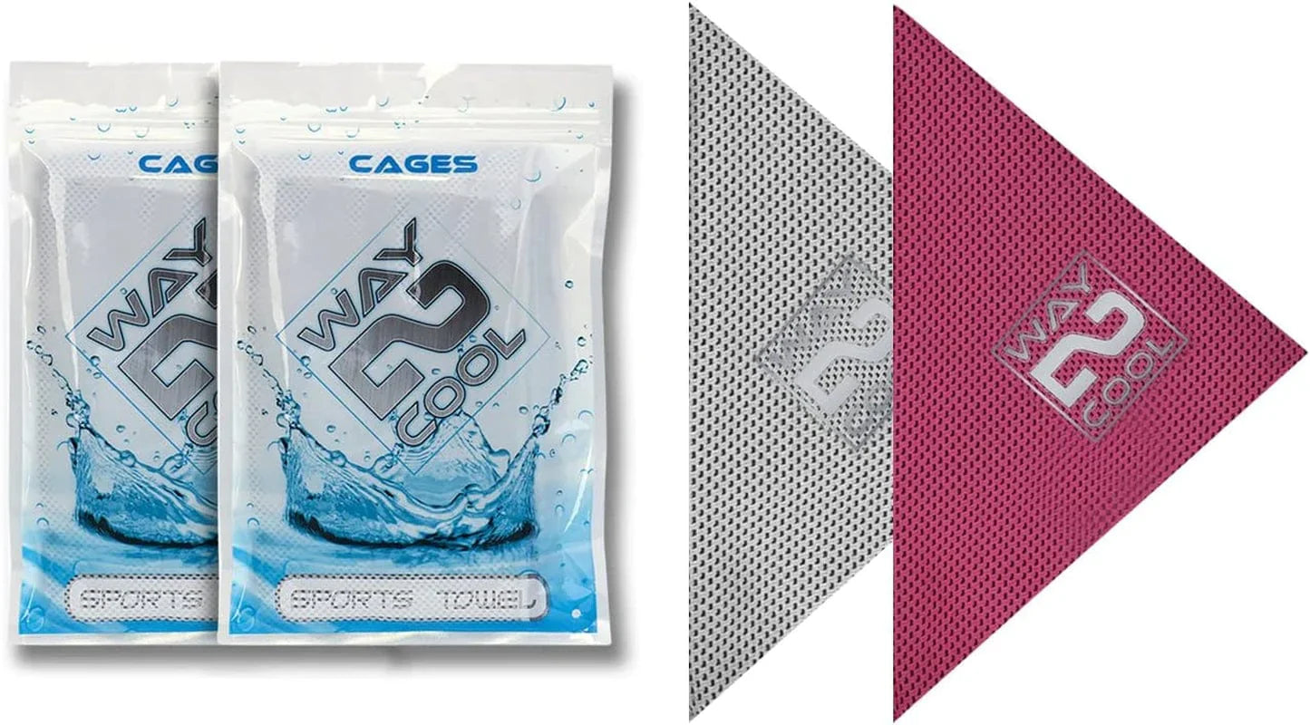 Way 2 Cool Mesh Cooling Towel, Running, Swimming, Yoga, Fitness, Pilates, Golf