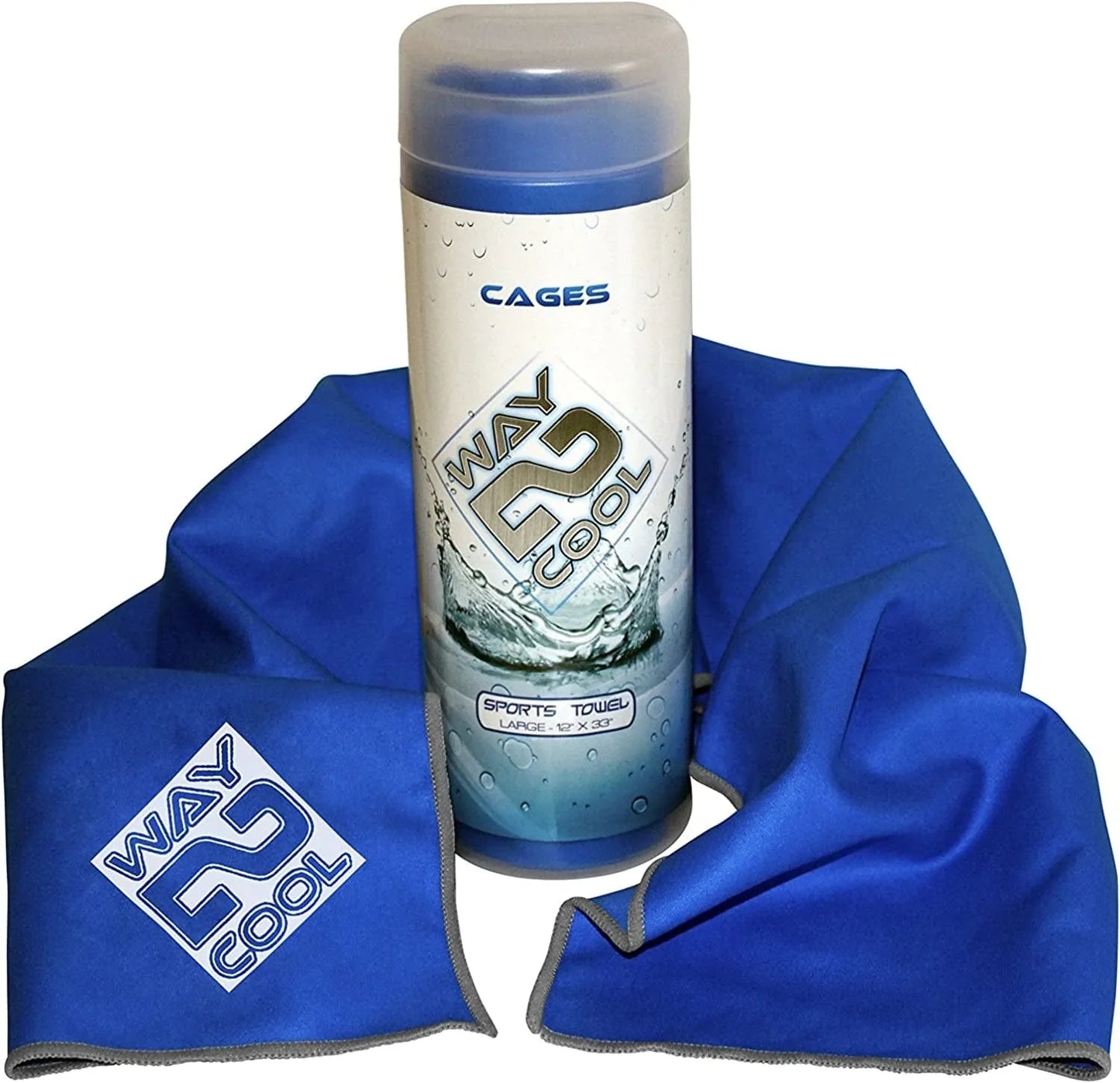 Way 2 Cool Microfiber Cooling Towel for Yoga, Gym, Swimming and Gargening