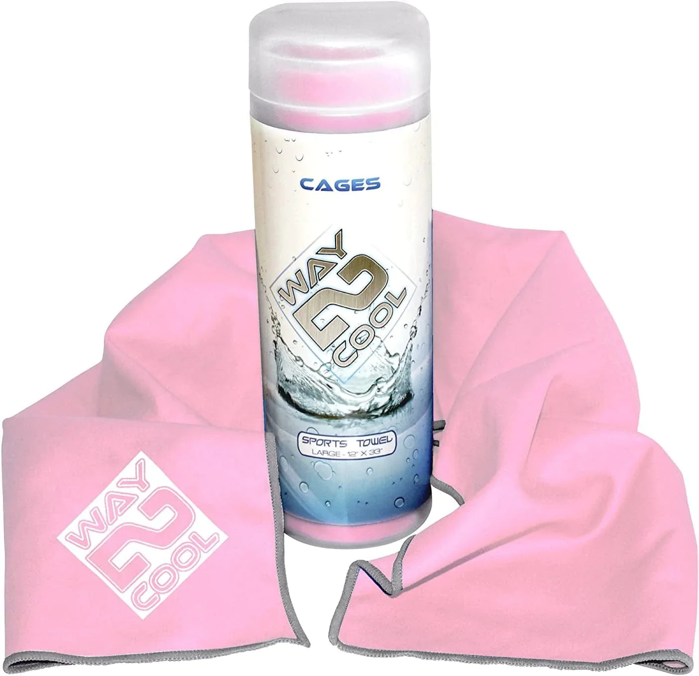 Way 2 Cool Microfiber Cooling Towel for Yoga, Gym, Swimming and Gargening