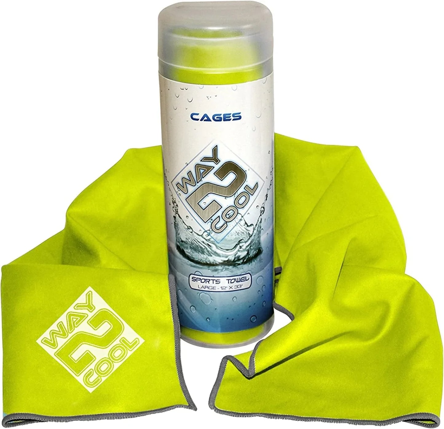 Way 2 Cool Microfiber Cooling Towel for Yoga, Gym, Swimming and Gargening