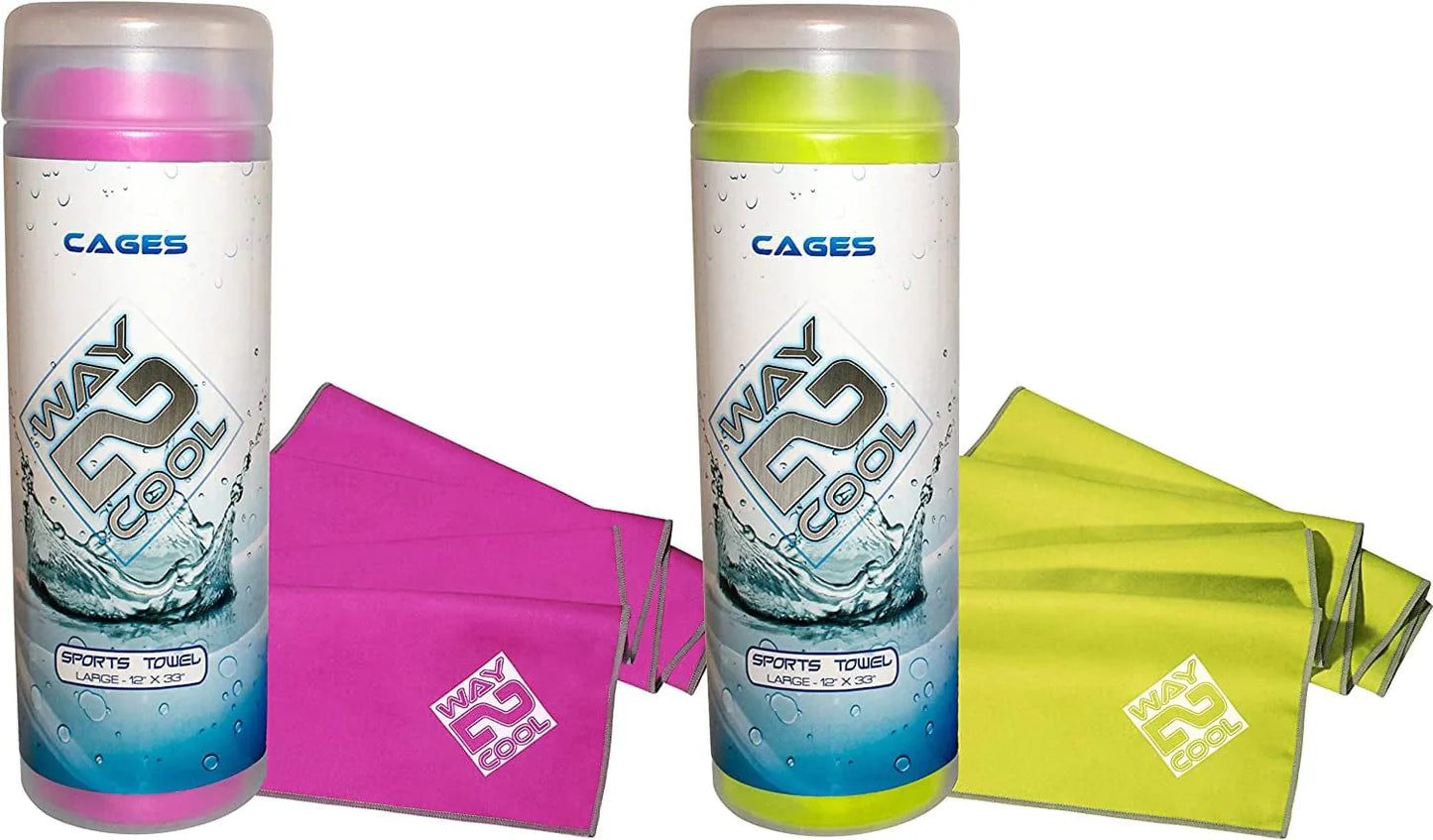 Way 2 Cool Microfiber Cooling Towel for Yoga, Gym, Swimming and Gargening