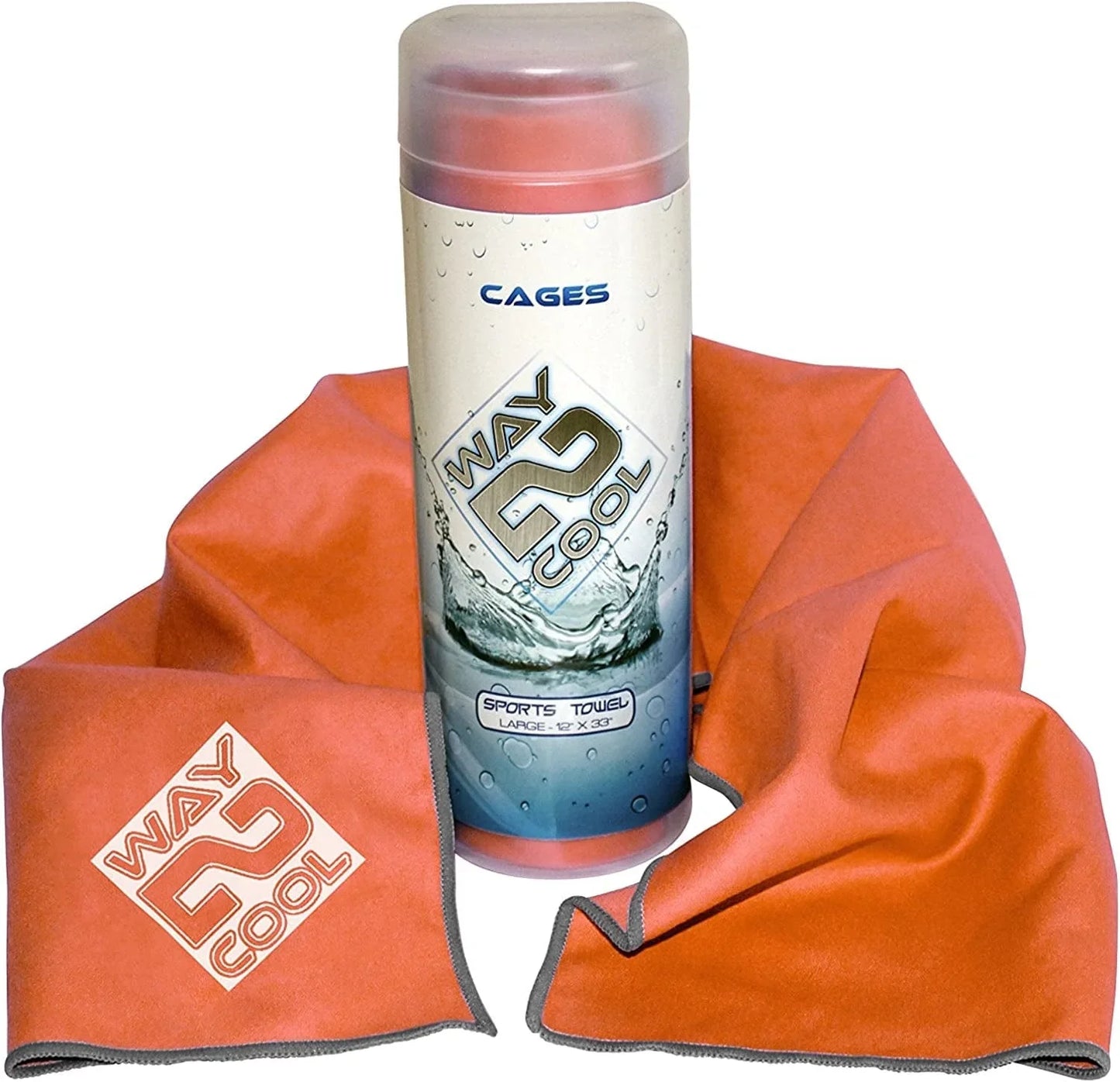 Way 2 Cool Microfiber Cooling Towel for Yoga, Gym, Swimming and Gargening