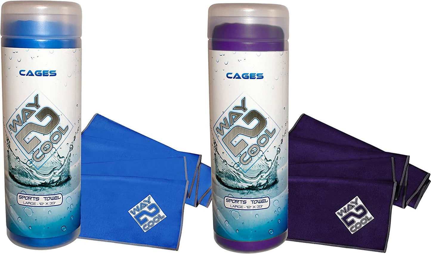 Way 2 Cool Microfiber Cooling Towel for Yoga, Gym, Swimming and Gargening