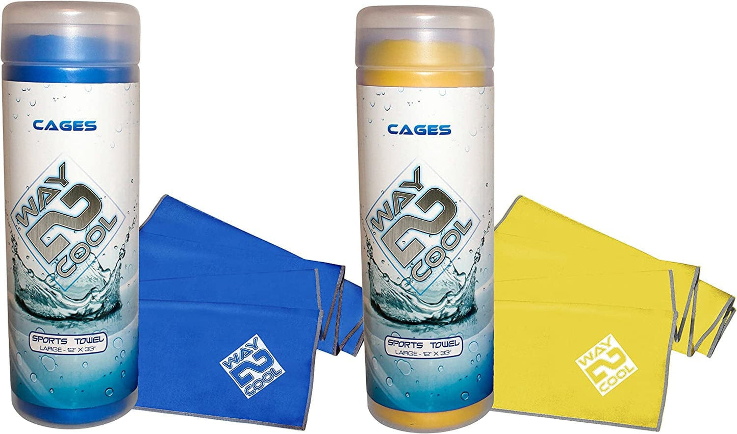 Way 2 Cool Microfiber Cooling Towel for Yoga, Gym, Swimming and Gargening