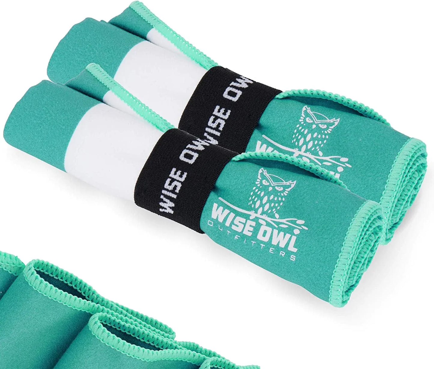 Wise Owl Outfitters Beach Towel and Yoga Towel - Quick Dry Microfiber Travel Towel for Beach, Pool, Yoga, Swim, Hand, Face, and Body