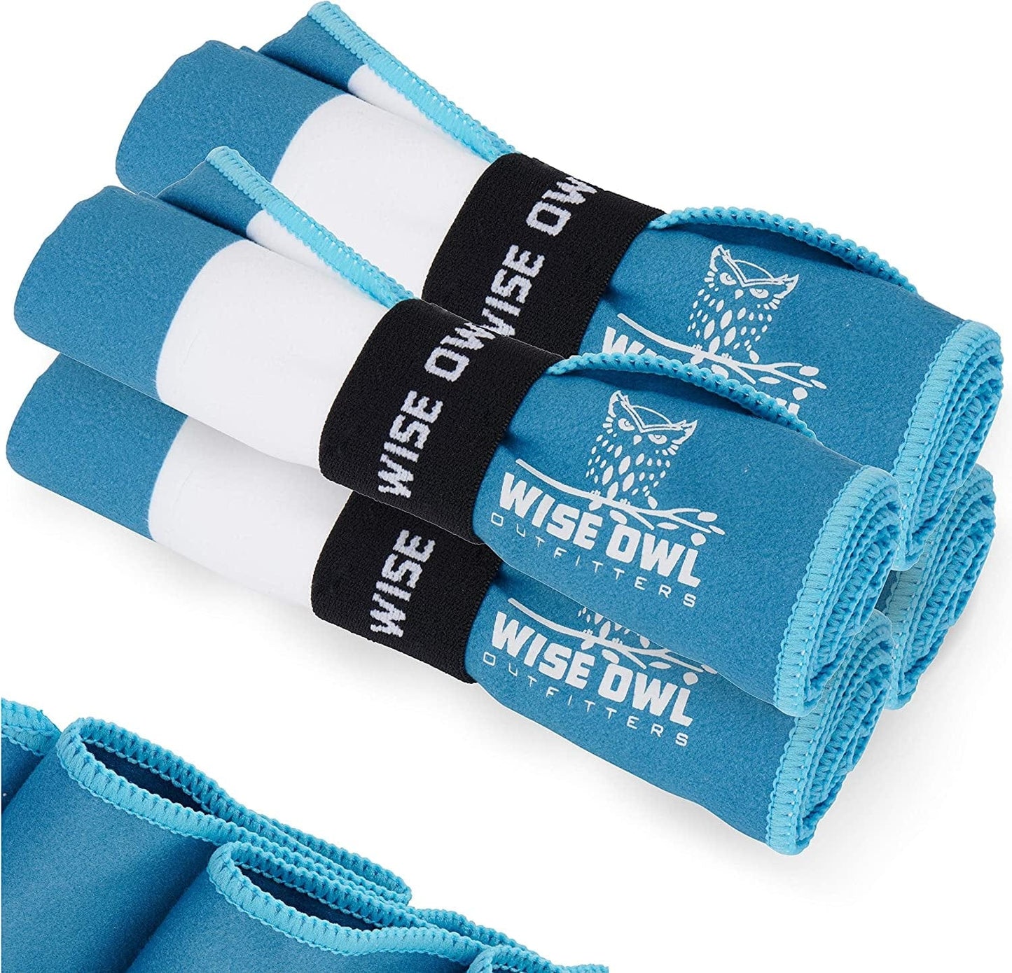 Wise Owl Outfitters Beach Towel and Yoga Towel - Quick Dry Microfiber Travel Towel for Beach, Pool, Yoga, Swim, Hand, Face, and Body