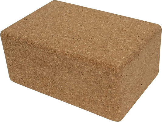 Wiseman - Cork Yoga Blocks, Support Brick to Deepen Poses, Improve Strength and Aid Balance and Flexibility, 9 X 5 X 3 Inches , Set of 2 with Free Reusable Cotton Bag