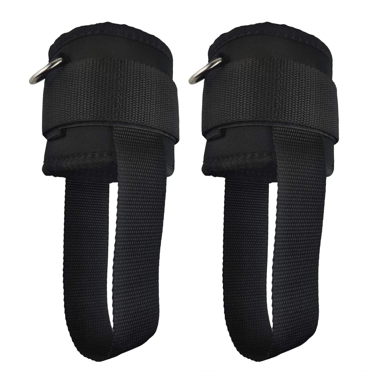 YCYU Ankle Cuffs for Cable Machine with Feet Straps Workout Attachment Replacement Bands for Glute Kickback Leg Hip Exercise for Men & Women Black 2 Pack