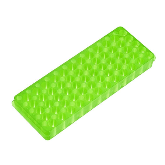 1Pcs Tube Rack,Microcentrifuge Tube Rack, Double-Sided Plate Centrifugal Pipe Rack, for 0.5Ml-2Ml Centrifugal Pipe, 60 Holes (Green)