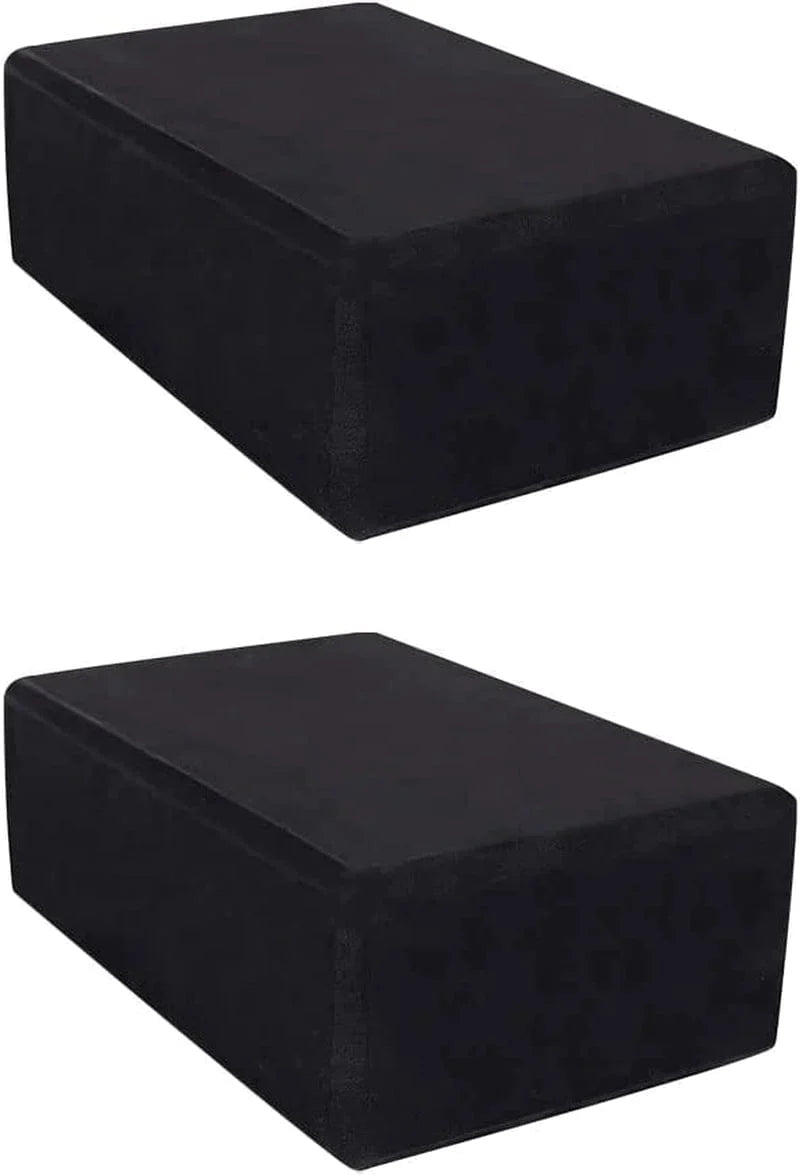 2 Pack Yoga Blocks, Lightweight Premium EVA Foam Yoga Blocks, High Density Supportive Durable Yoga Block for Yoga, Pilates, Meditation, General Fitness, Stretching 9"X6"X3"