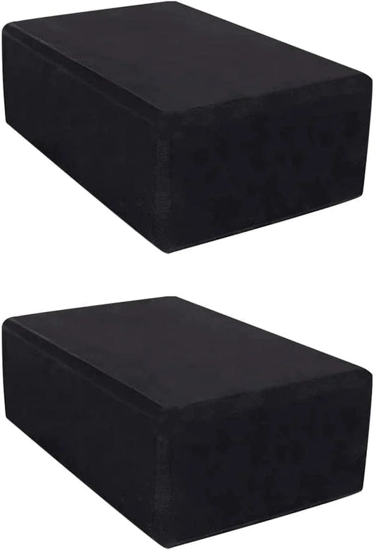 2 Pack Yoga Blocks, Lightweight Premium EVA Foam Yoga Blocks, High Density Supportive Durable Yoga Block for Yoga, Pilates, Meditation, General Fitness, Stretching 9"X6"X3"