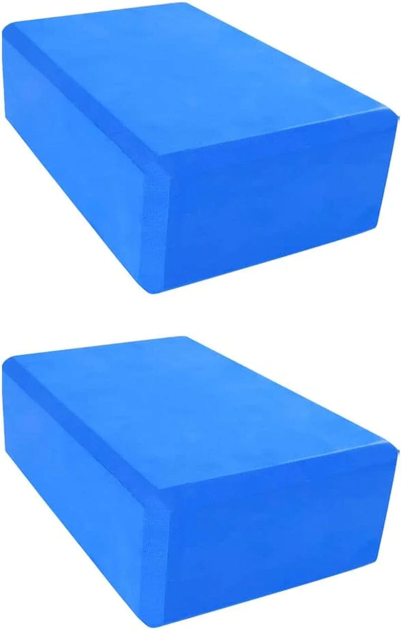 2 Pack Yoga Blocks, Lightweight Premium EVA Foam Yoga Blocks, High Density Supportive Durable Yoga Block for Yoga, Pilates, Meditation, General Fitness, Stretching 9"X6"X3"