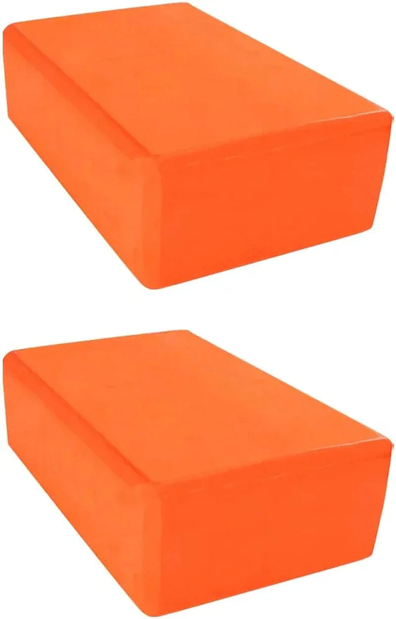 2 Pack Yoga Blocks, Lightweight Premium EVA Foam Yoga Blocks, High Density Supportive Durable Yoga Block for Yoga, Pilates, Meditation, General Fitness, Stretching 9"X6"X3"