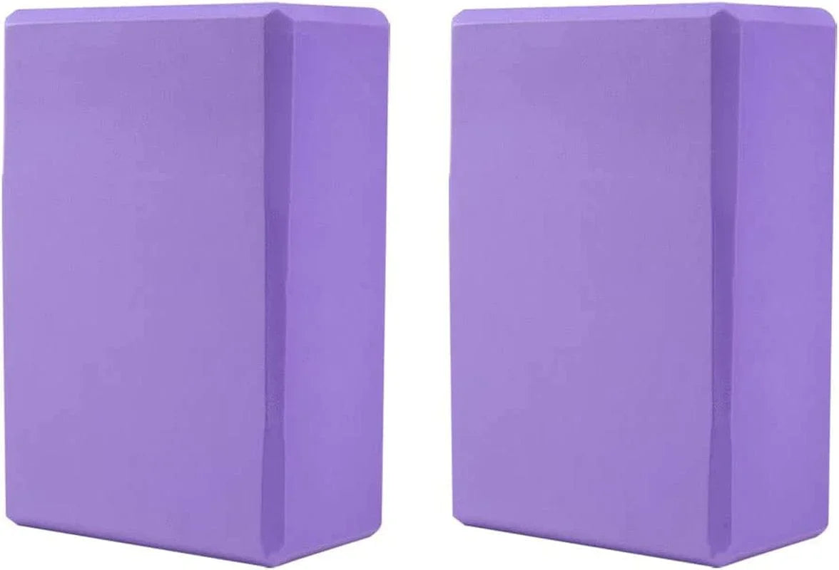 2 Pack Yoga Blocks, Lightweight Premium EVA Foam Yoga Blocks, High Density Supportive Durable Yoga Block for Yoga, Pilates, Meditation, General Fitness, Stretching 9"X6"X3"