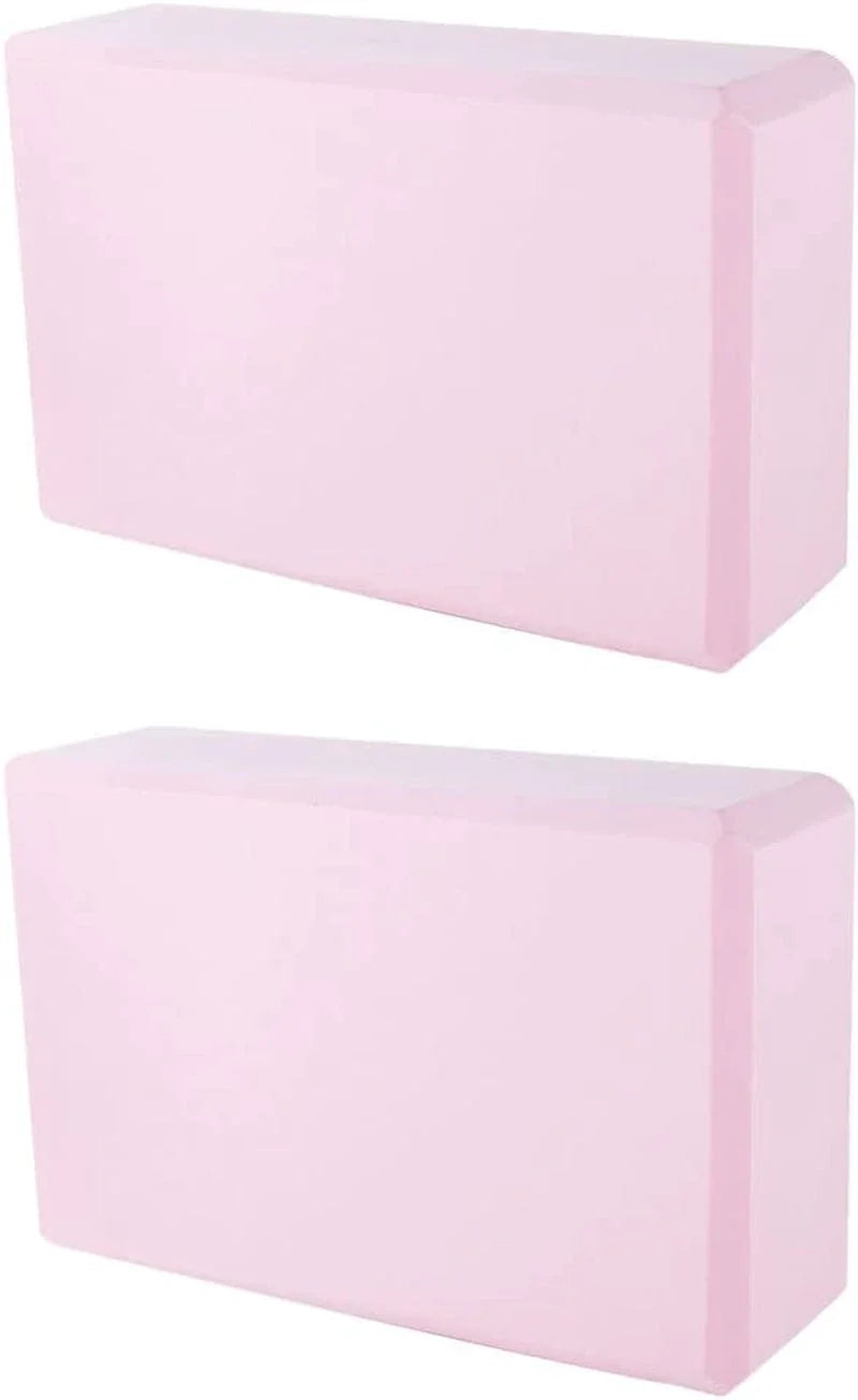 2 Pack Yoga Blocks, Lightweight Premium EVA Foam Yoga Blocks, High Density Supportive Durable Yoga Block for Yoga, Pilates, Meditation, General Fitness, Stretching 9"X6"X3"