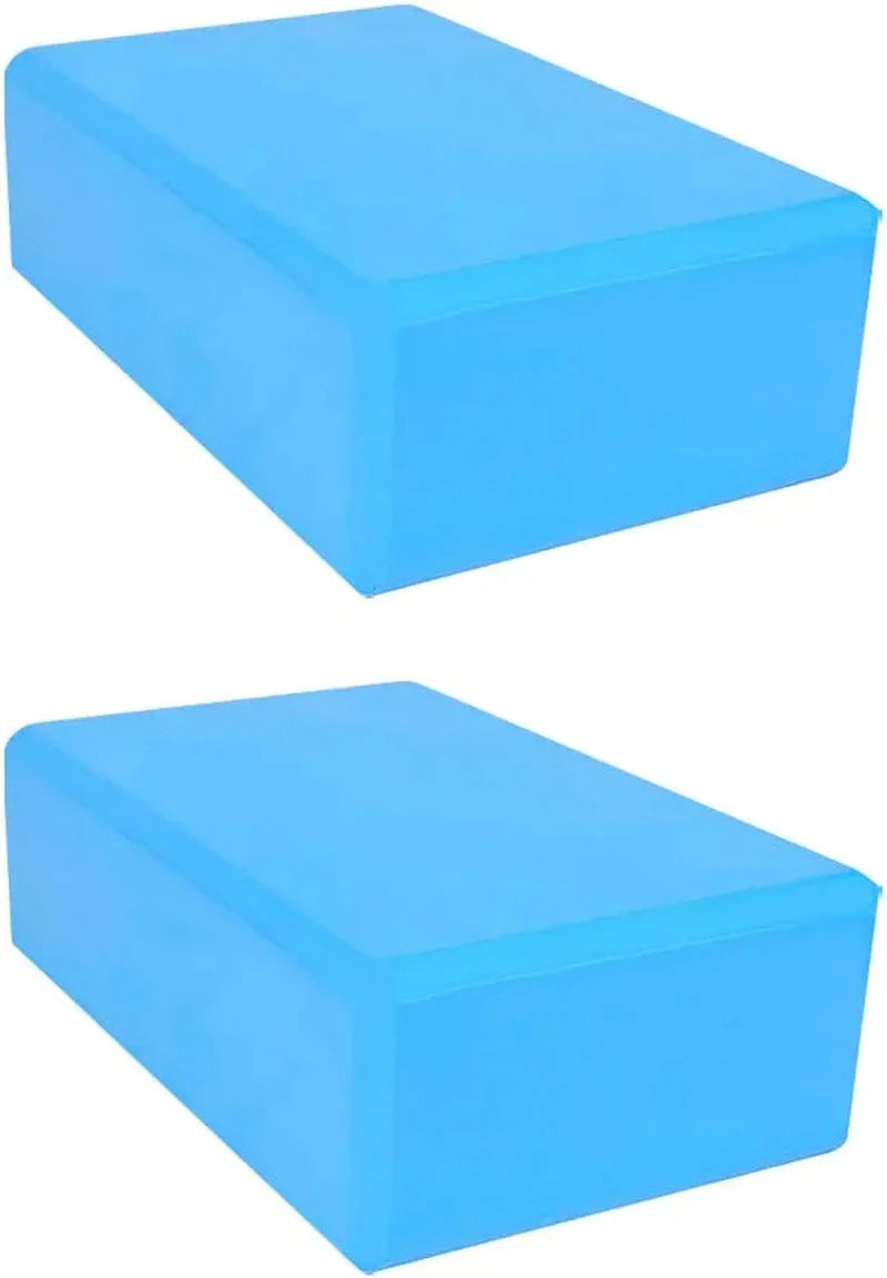 2 Pack Yoga Blocks, Lightweight Premium EVA Foam Yoga Blocks, High Density Supportive Durable Yoga Block for Yoga, Pilates, Meditation, General Fitness, Stretching 9"X6"X3"