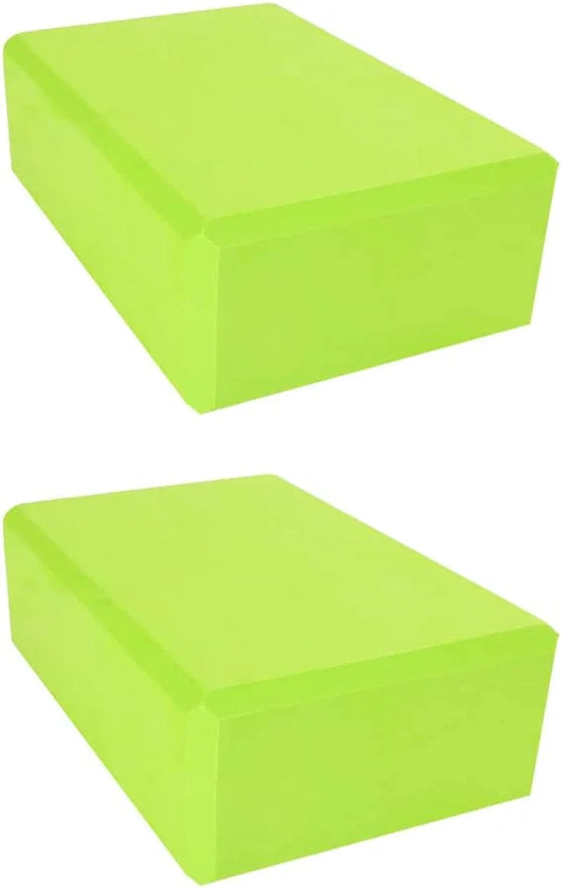 2 Pack Yoga Blocks, Lightweight Premium EVA Foam Yoga Blocks, High Density Supportive Durable Yoga Block for Yoga, Pilates, Meditation, General Fitness, Stretching 9"X6"X3"