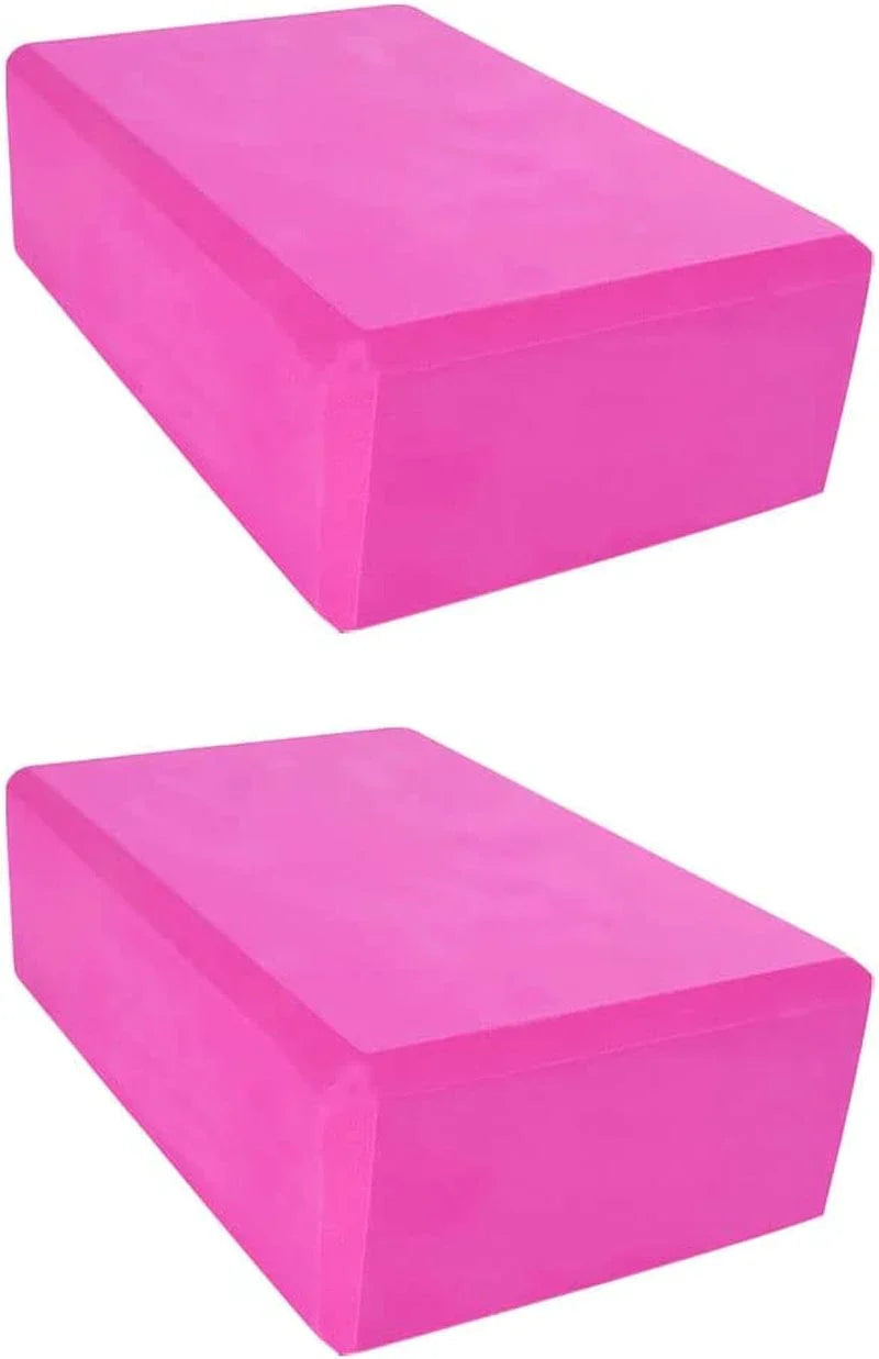 2 Pack Yoga Blocks, Lightweight Premium EVA Foam Yoga Blocks, High Density Supportive Durable Yoga Block for Yoga, Pilates, Meditation, General Fitness, Stretching 9"X6"X3"