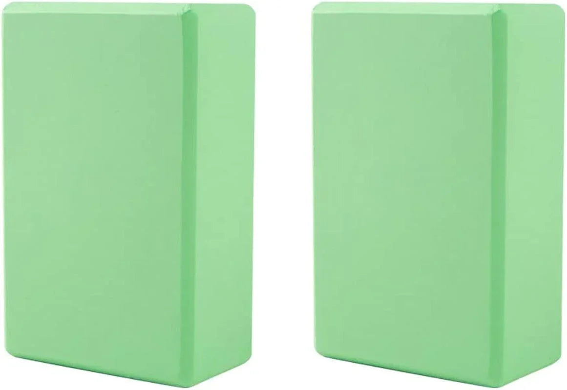 2 Pack Yoga Blocks, Lightweight Premium EVA Foam Yoga Blocks, High Density Supportive Durable Yoga Block for Yoga, Pilates, Meditation, General Fitness, Stretching 9"X6"X3"
