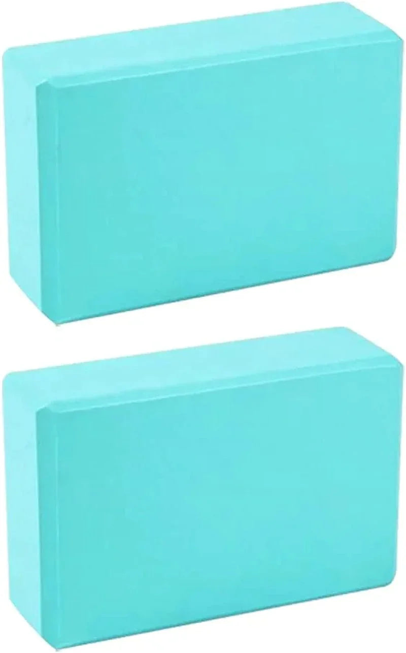 2 Pack Yoga Blocks, Lightweight Premium EVA Foam Yoga Blocks, High Density Supportive Durable Yoga Block for Yoga, Pilates, Meditation, General Fitness, Stretching 9"X6"X3"