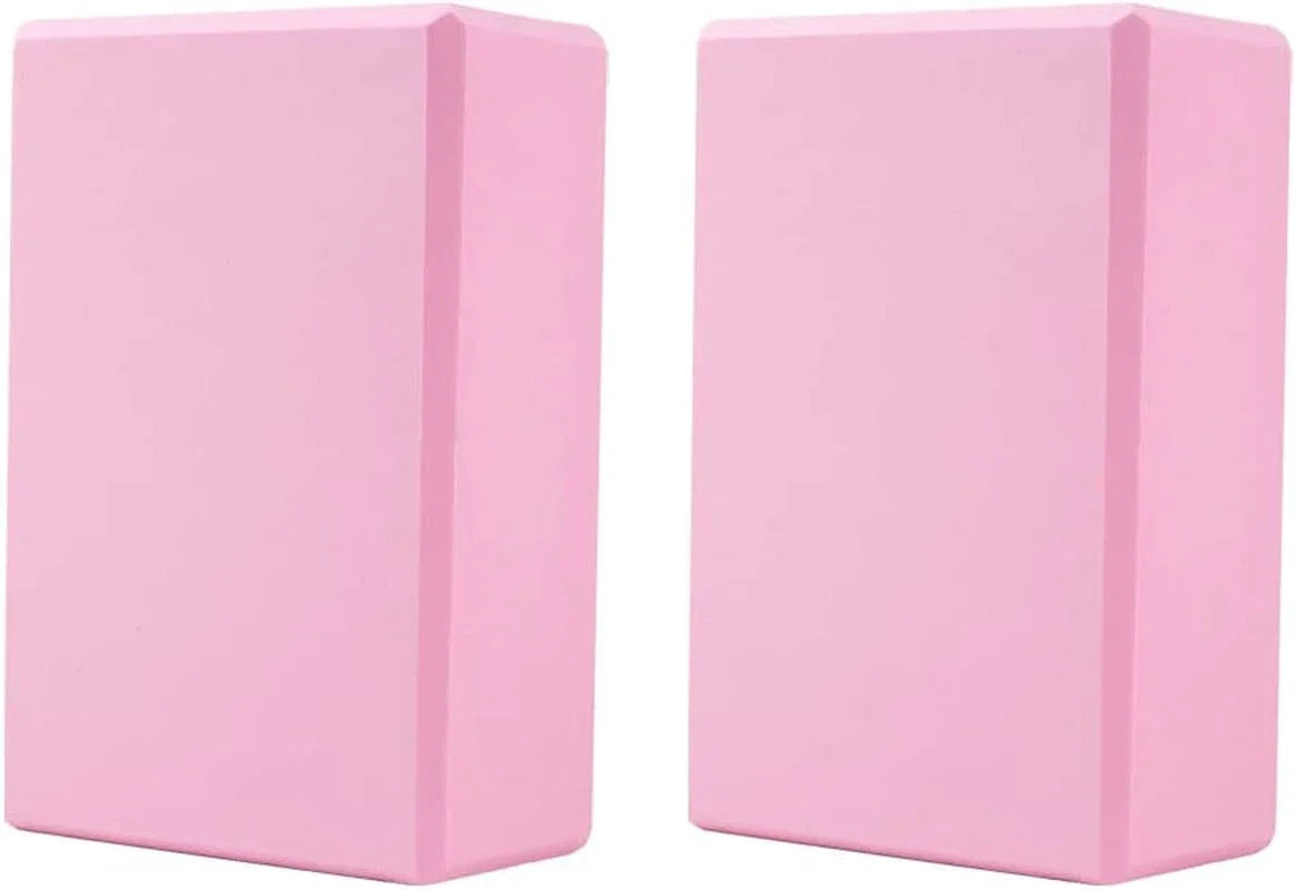 2 Pack Yoga Blocks, Lightweight Premium EVA Foam Yoga Blocks, High Density Supportive Durable Yoga Block for Yoga, Pilates, Meditation, General Fitness, Stretching 9"X6"X3"