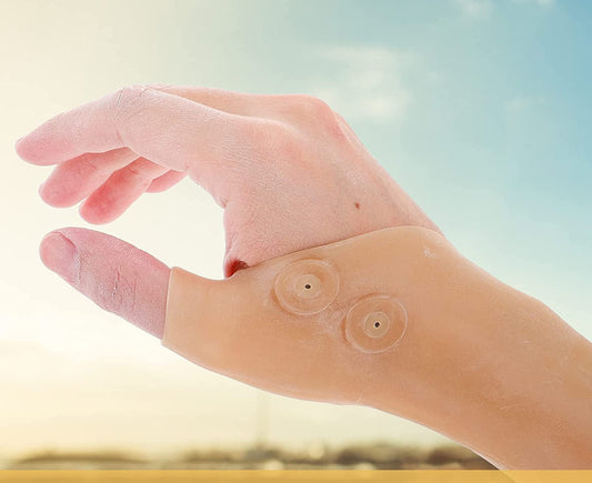 VORCOOL Wrist and Thumb Braces Gel -Wrist Hand Thumb Gloves Waterproof Elastic Silicone Gel Wrist Support Brace for Tenosynovitis Typing Pain Relief 1Pair