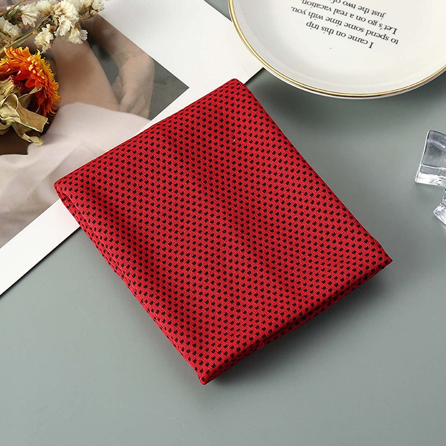 VARWANEO Sports Towel Cold Feeling Cool Outdoor Fitness Sports Cold Towel Quick Cooling, Dark Blue, 12X31.5In