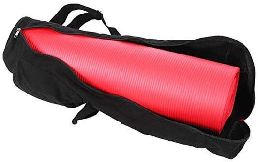 Vbestlife Yoga Mat Bag, Fullzip Exercise Yoga Mat Carry Bag with Multifunctional Storage Pockets, Multifunctional Black Can Yoga Mat Storage Bag Carrier Backpack with Adjustable Strap