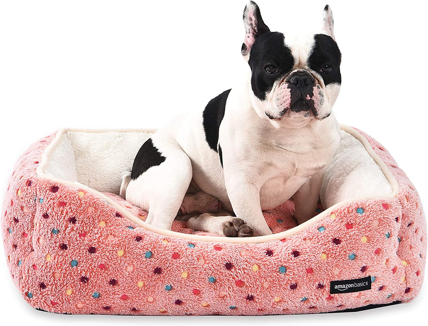 Amazonbasics Cuddler Pet Bed - Soft and Comforting - Medium, Grey