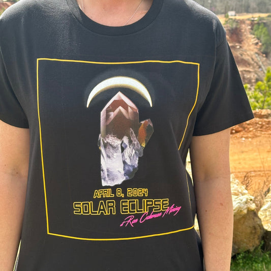 3XLarge 2024 Eclipse Commemorative Ron Coleman Mining Crystal T-Shirt
