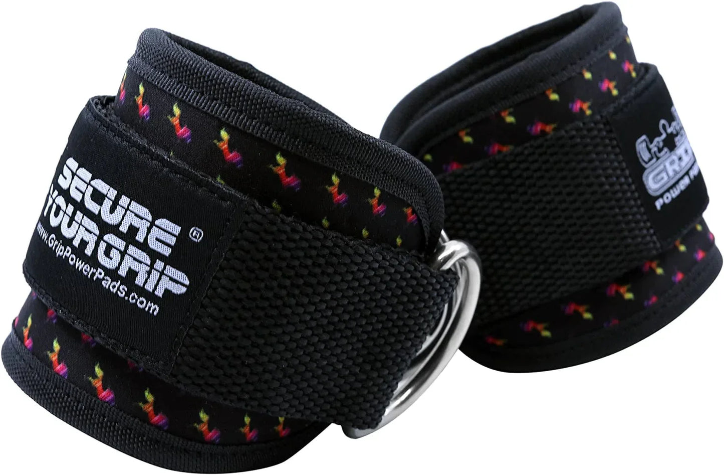 Ankle Straps for Cable Machines Double D-Ring Gym Adjustable Neoprene Premium Cuffs to Enhance Legs Abs & Glutes Kickbacks Workouts Leg Curls Extensions Booty Hip Abductors Exercise for Men & Women