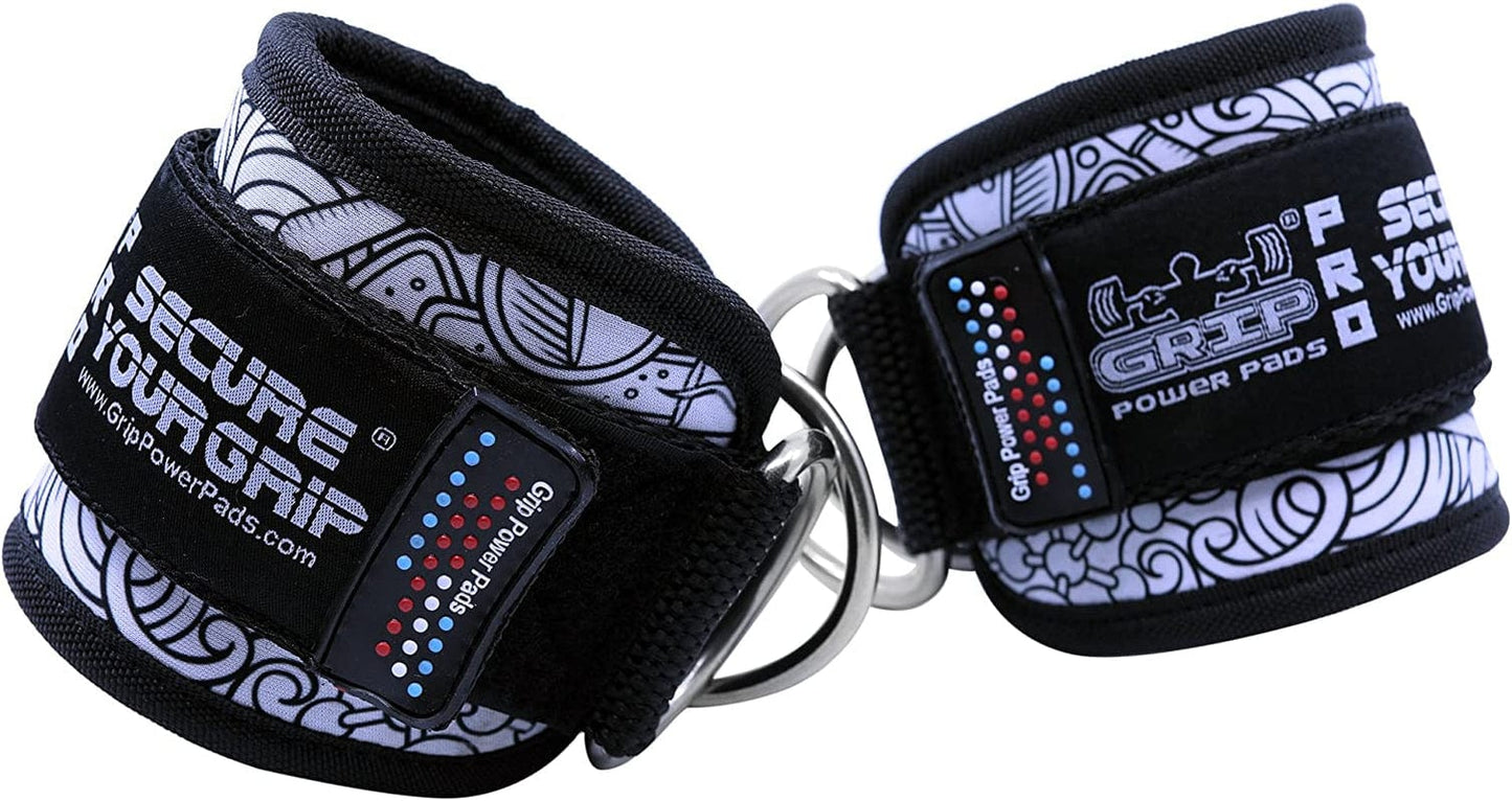 Ankle Straps for Cable Machines Double D-Ring Gym Adjustable Neoprene Premium Cuffs to Enhance Legs Abs & Glutes Kickbacks Workouts Leg Curls Extensions Booty Hip Abductors Exercise for Men & Women