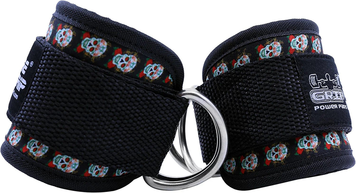 Ankle Straps for Cable Machines Double D-Ring Gym Adjustable Neoprene Premium Cuffs to Enhance Legs Abs & Glutes Kickbacks Workouts Leg Curls Extensions Booty Hip Abductors Exercise for Men & Women