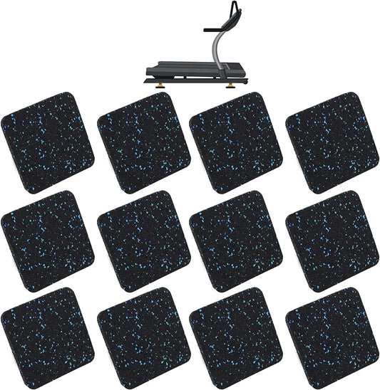 AR-PRO Exercise Equipment Mats - 4" X 4" X 0.5"Anti-Slip Mat with Treadmill Mat for Carpet Protection Trusted Treadmill Mat and Floor Protectors Made of Shock Absorbent Recycled Rubber