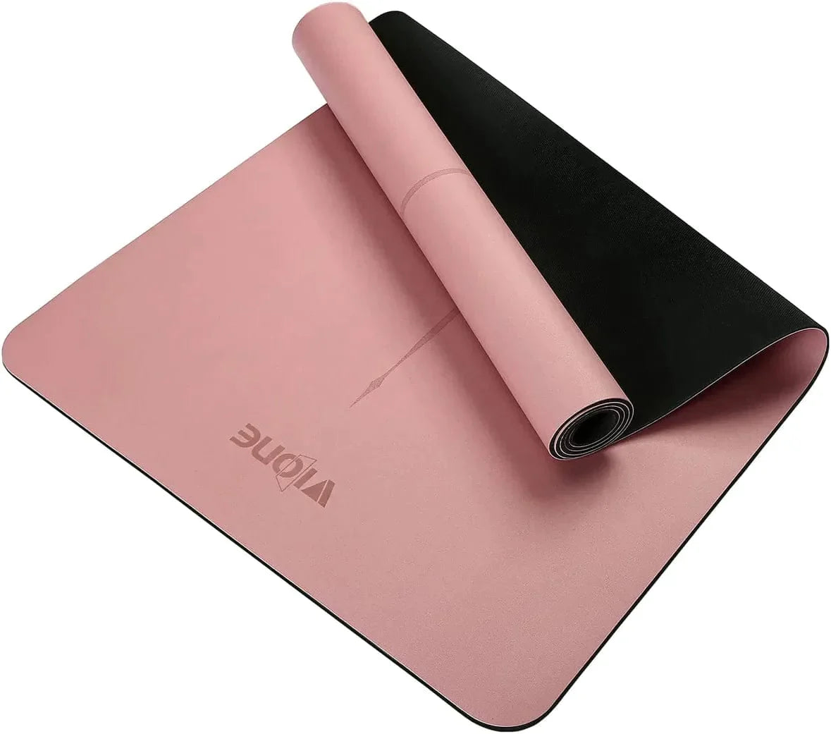 Vione Hot Yoga Mat Non Slip, Yoga Mat for Women and Men, Exercise Mats for Home Workout , Pilates Mat with Bag Eco Rubber Anti-Tear