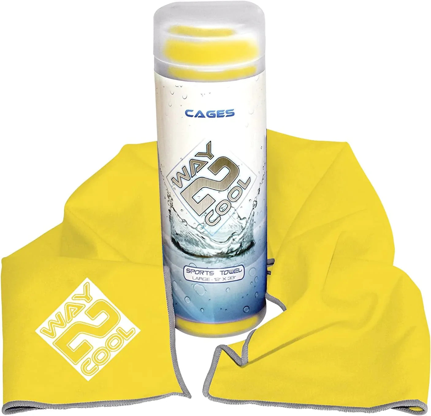 Way 2 Cool Microfiber Cooling Towel for Yoga, Gym, Swimming and Gargening