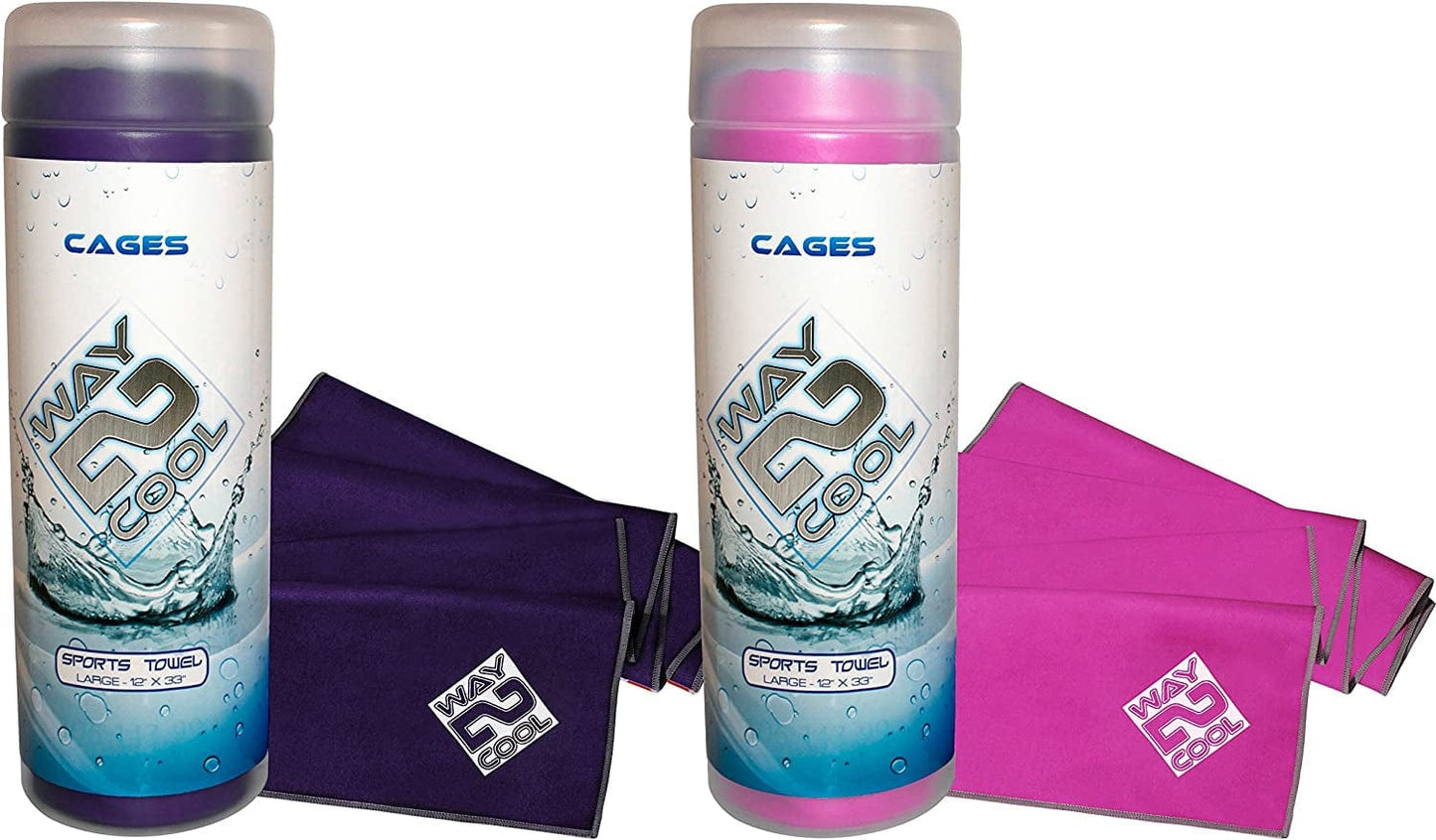 Way 2 Cool Microfiber Cooling Towel for Yoga, Gym, Swimming and Gargening