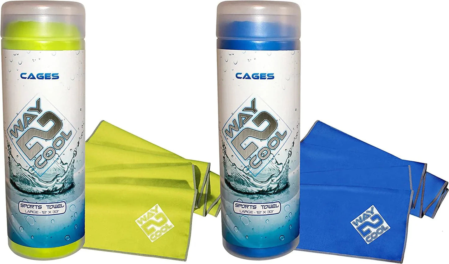 Way 2 Cool Microfiber Cooling Towel for Yoga, Gym, Swimming and Gargening