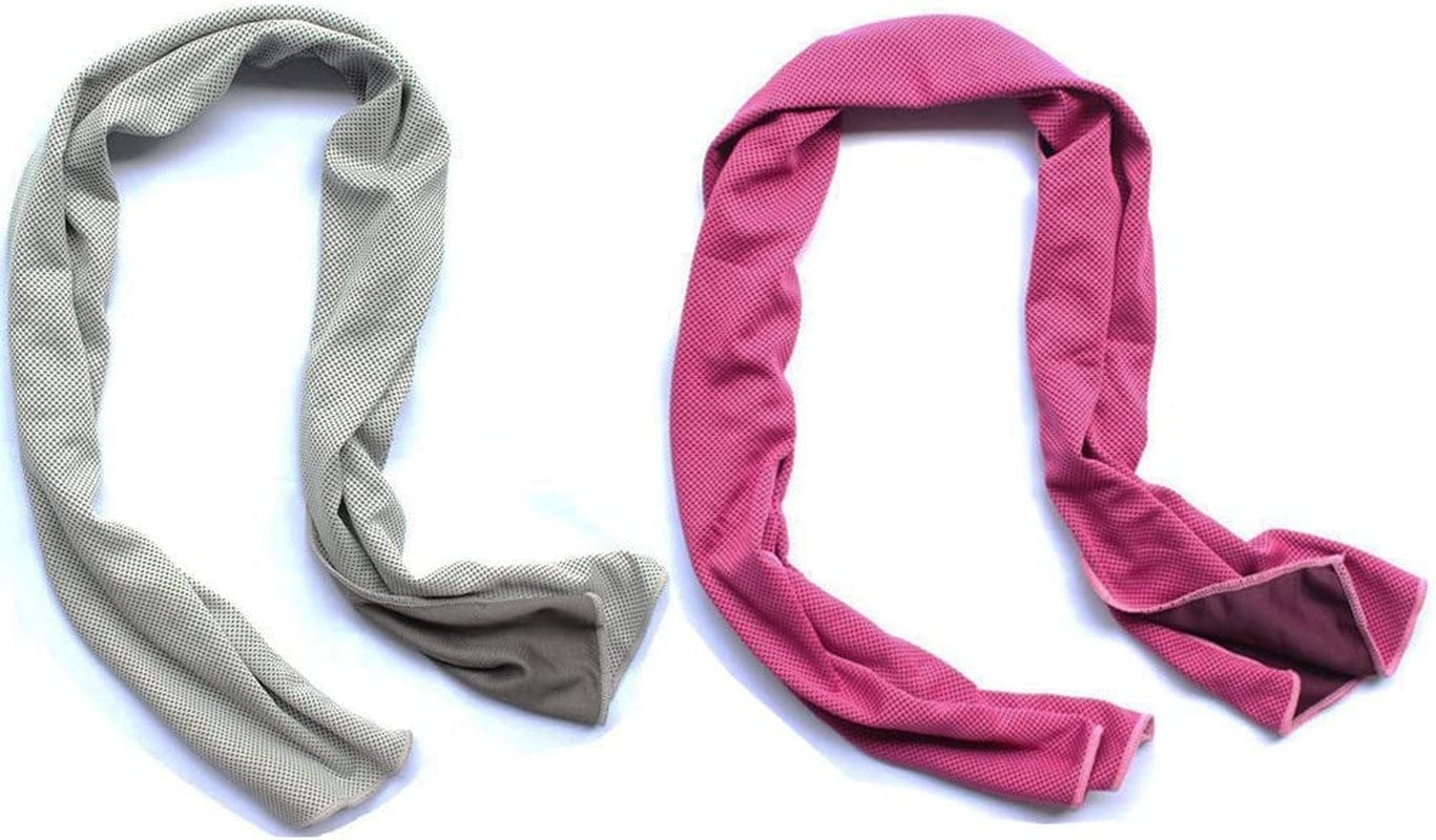 Xsby Pack of 2 Cooling Towel for Sports, Workout, Fitness, Gym, Yoga, Pilates, Travel, Camping and More