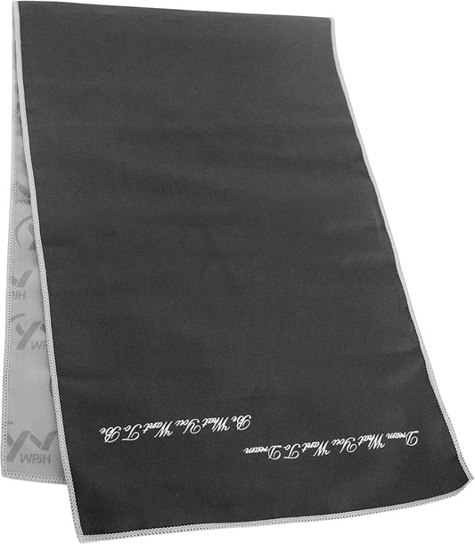 YNWPJH Cooling Towel Soft Lightweight Breathable Quick Dry Microfiber Camping Towel for Sports Yoga Non Slip Gym Golf Workout 35”X11” (Black)